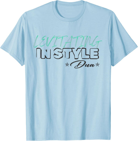 Funny Girl Retro Dua First Name Levitating Instyle Meme T-Shirt - T-Shirt | Light Blue