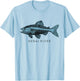 Kenai River Alaska Salmon Fish Art Fishing Kenai Peninsula T-Shirt - T-Shirt | Light Blue