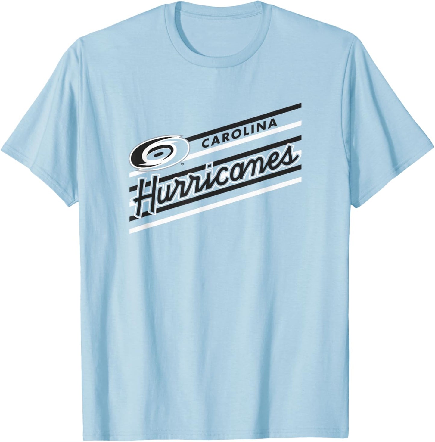 Carolina Hurricanes Retro Performer Red Officially Licensed T-Shirt - T-Shirt | Light Blue
