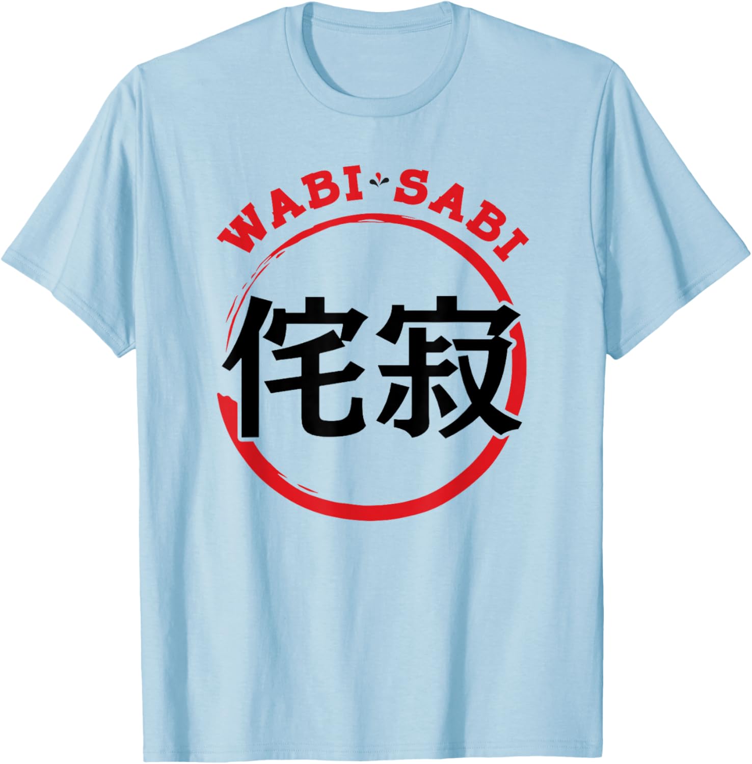 Wabi Sabi Japanese Beauty in Imperfection Japan Zen Natural T-Shirt - T-Shirt | Light Blue