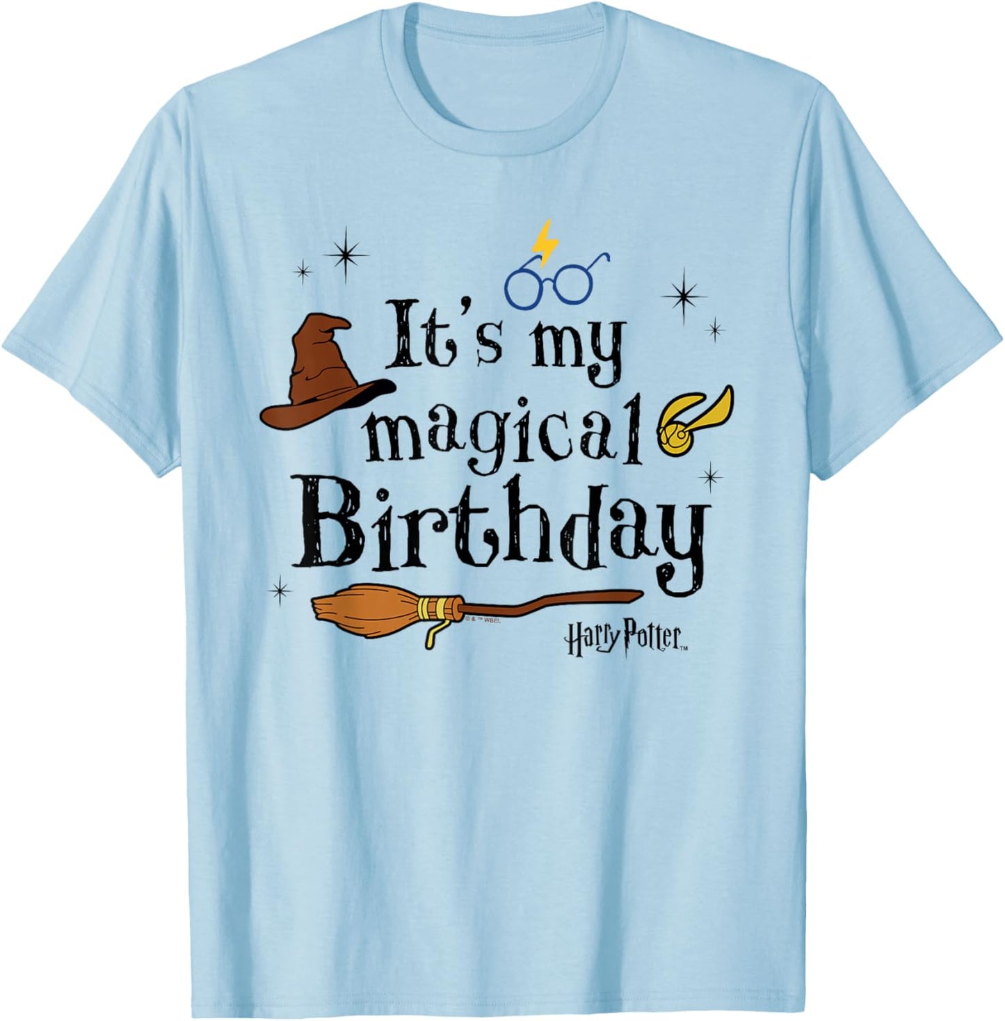 Harry Potter It's My Magical Birthday T-Shirt - T-Shirt | Light Blue