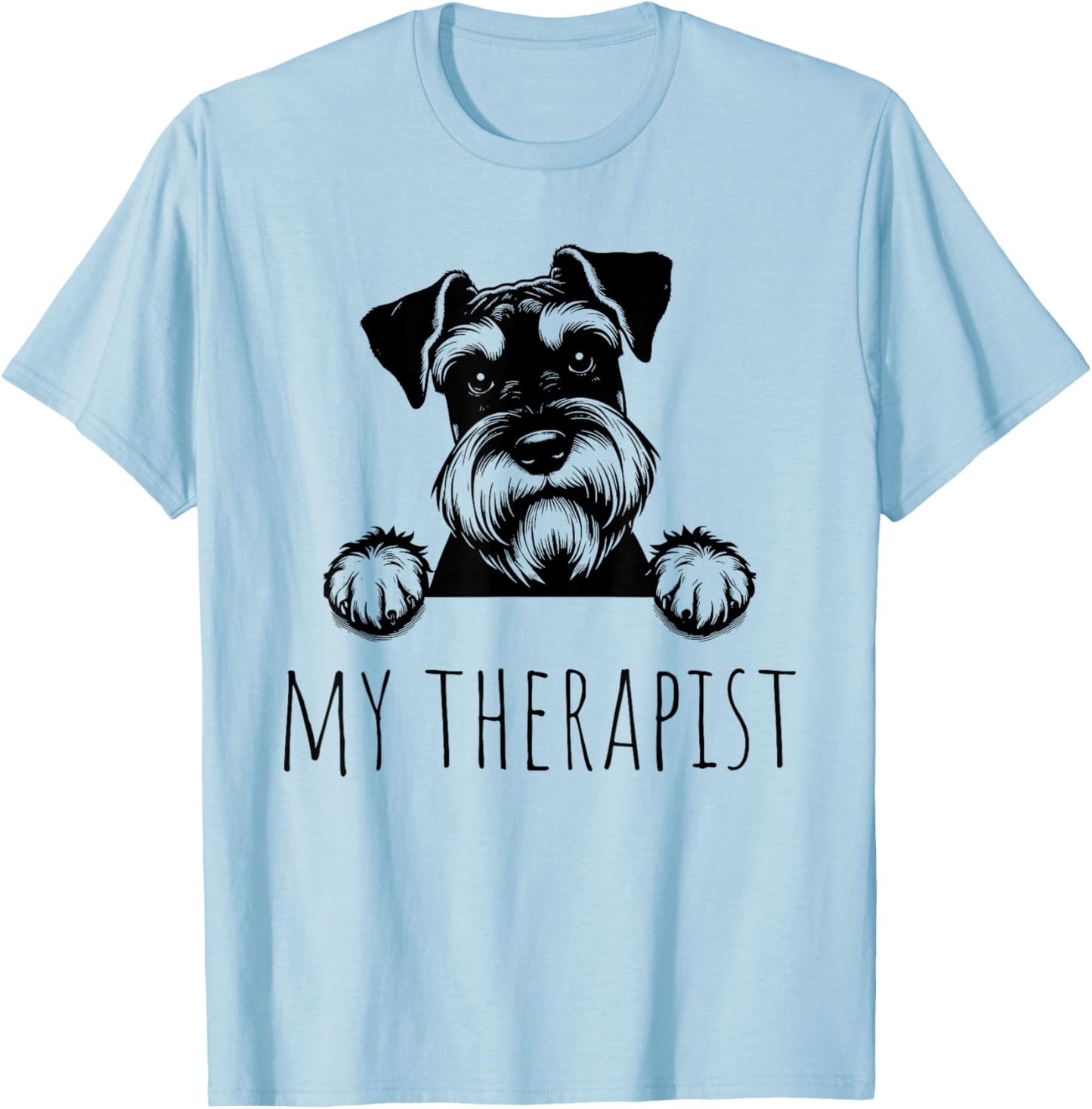 Miniature Schnauzer Funny Dog Owner T-Shirt - T-Shirt | Light Blue