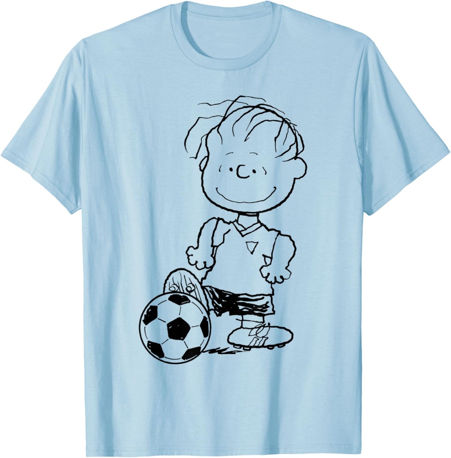 Peanuts Football Linus Van Pelt Skills T-Shirt - T-Shirt | Light Blue