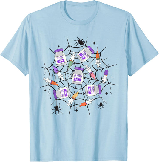 Botox Nurse Injector Halloween Filler Botox Dysport Dealer T-Shirt - T-Shirt | Light Blue