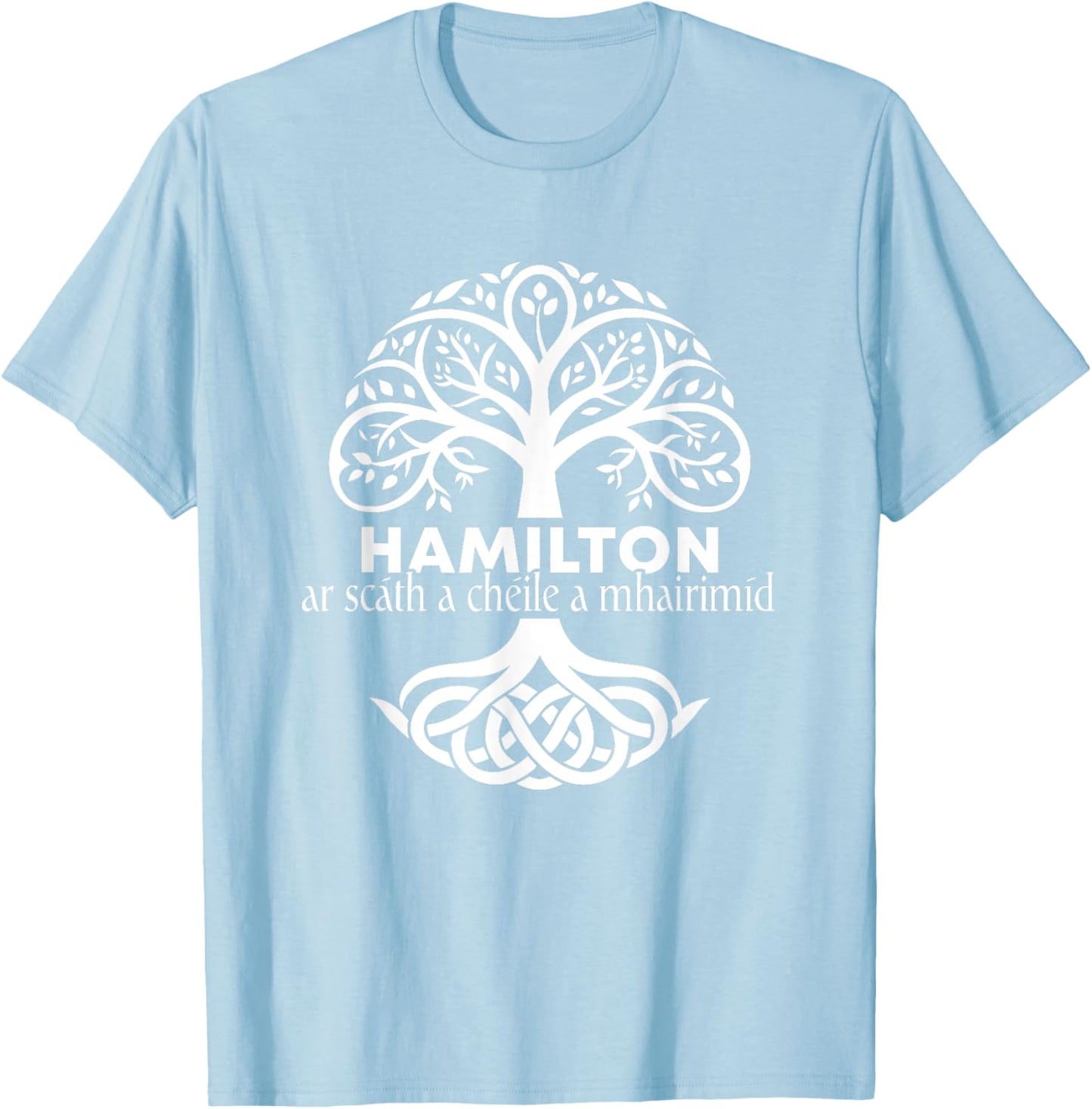 Hamilton Irish Family Name Celtic Irish Roots T-Shirt - T-Shirt | Light Blue