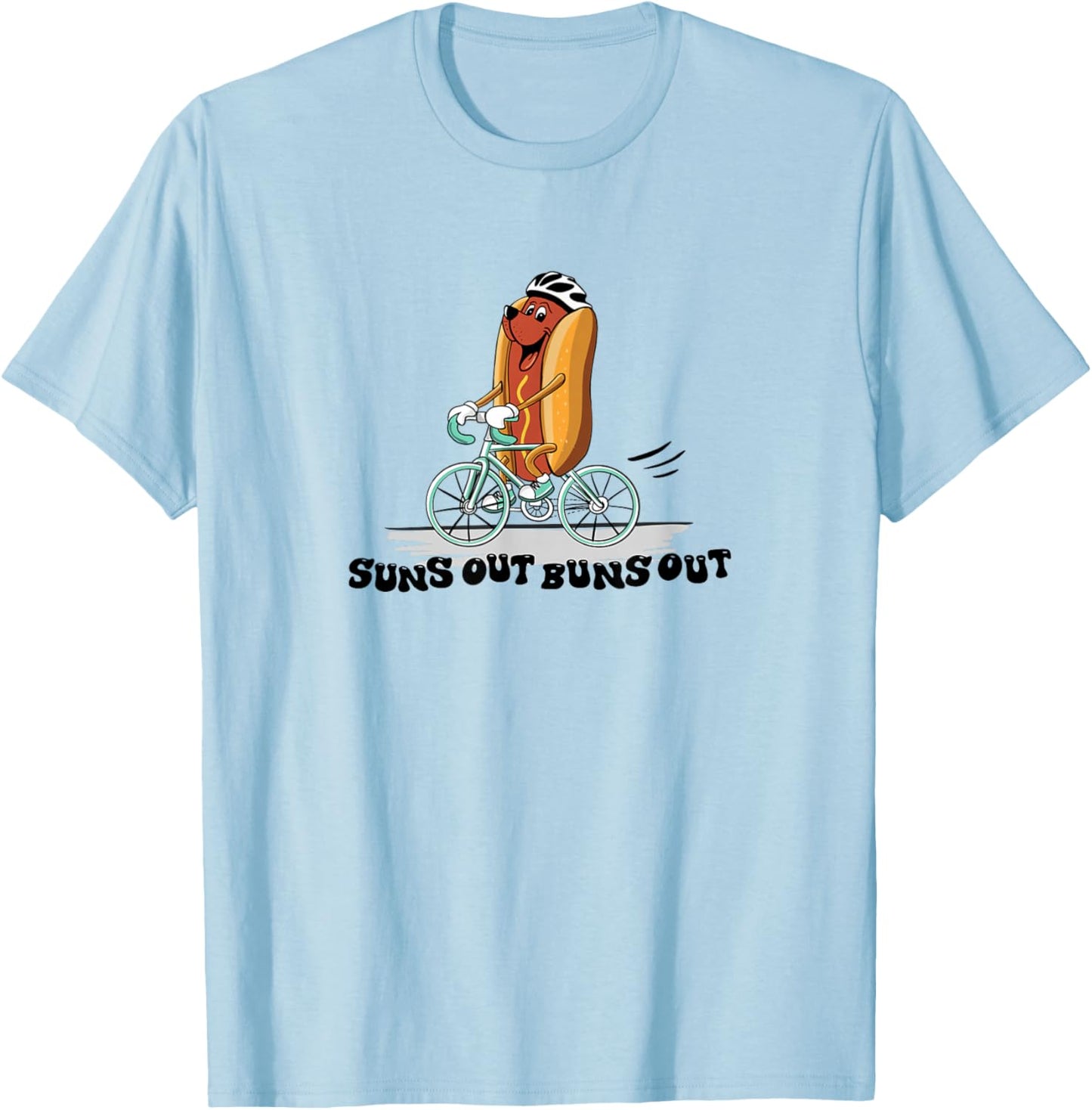 Suns Out, Buns Out T-Shirt - T-Shirt | Light Blue