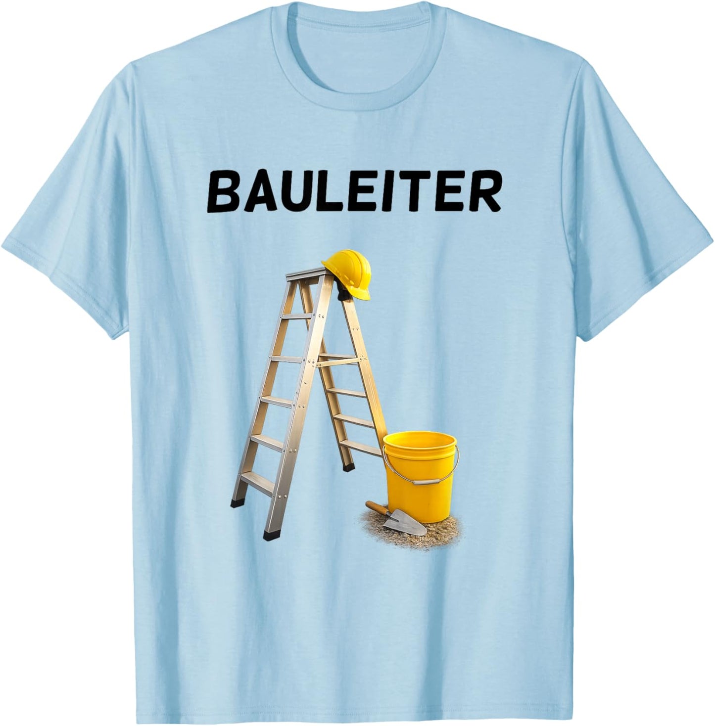 Construction Manager, Construction Worker, Construction Site Costume Fancy Dress Helmet T-Shirt - T-Shirt | Light Blue