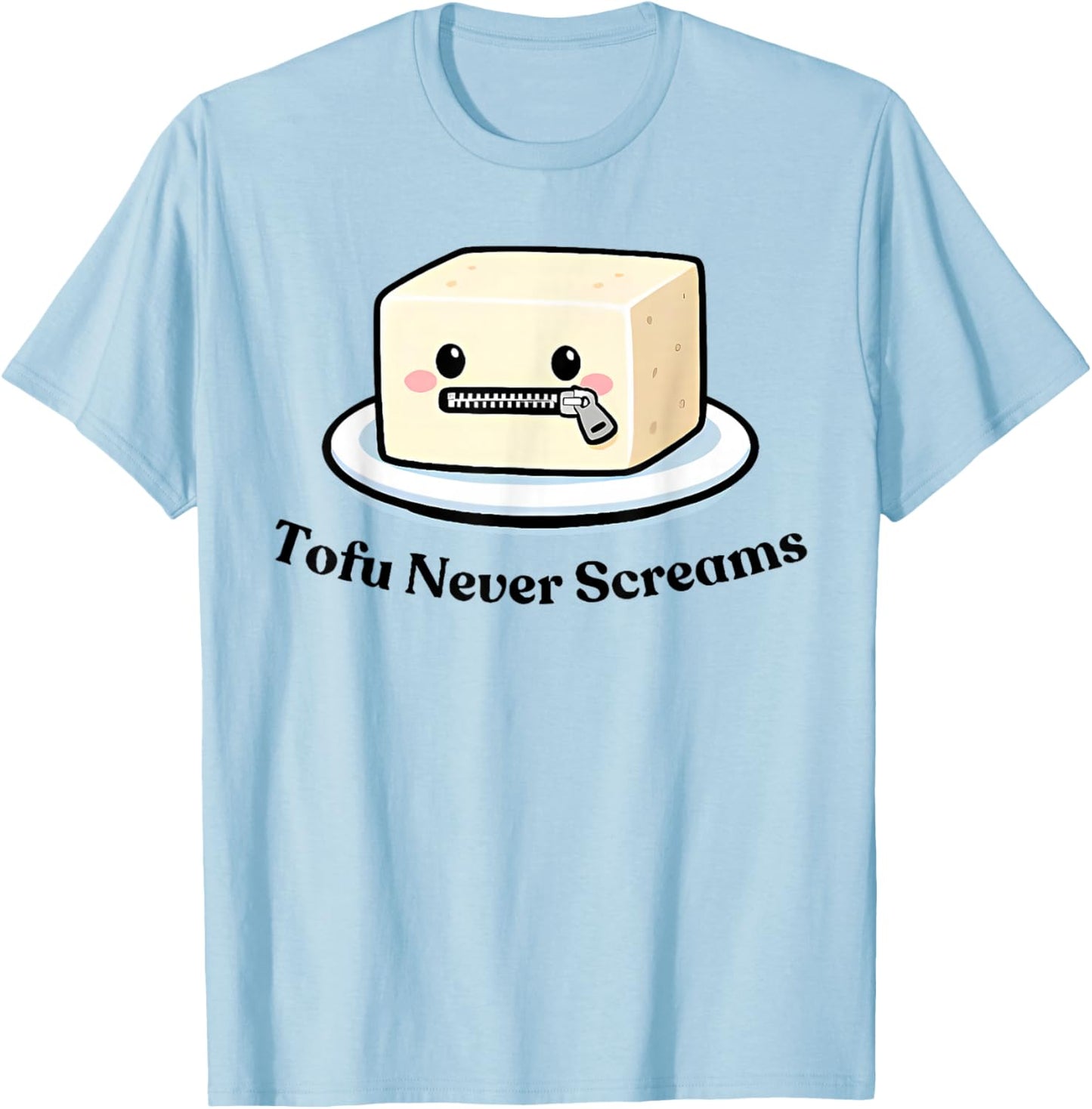 tofu Never Screams T-Shirt - T-Shirt | Light Blue