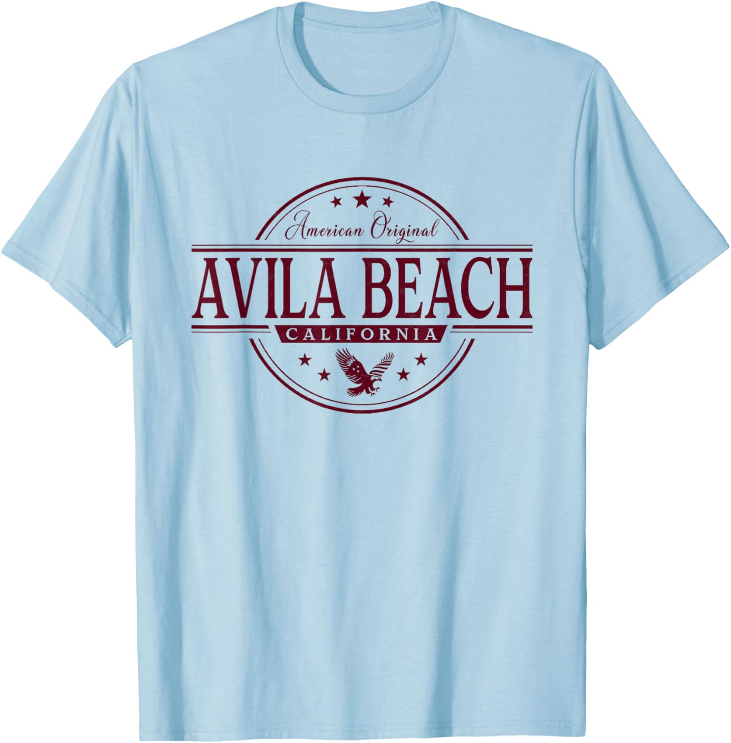 Avila Beach California - Avila Beach CA Label T-Shirt - T-Shirt | Light Blue
