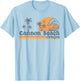 Cannon Beach Oregon Retro Sunset Summer Vacation T-Shirt - T-Shirt | Light Blue