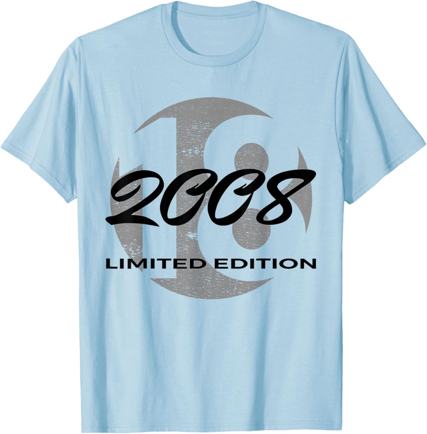 18th Birthday Girl Boy 18 Years 2008 Funny Gift T-Shirt - T-Shirt | Light Blue
