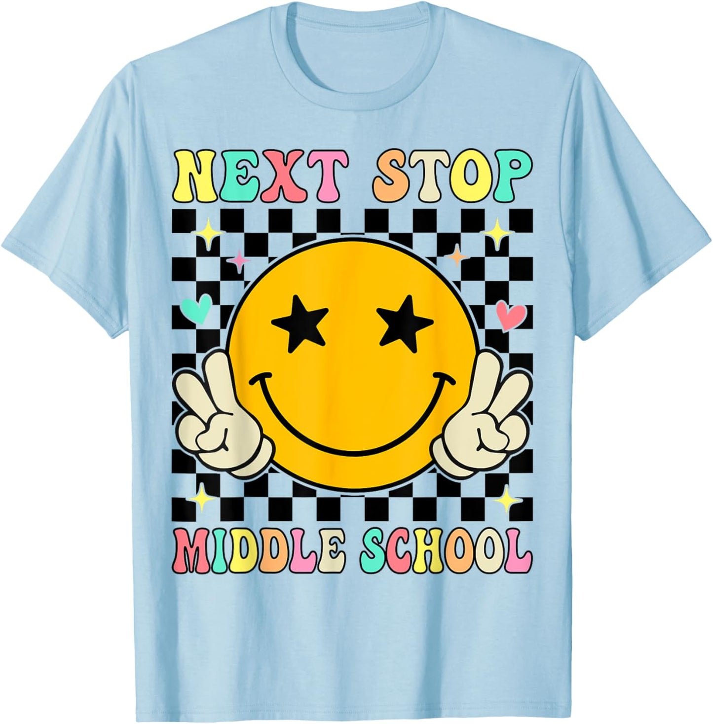 Next Stop Middle School Elementary School Graduation T-Shirt - T-Shirt | Light Blue