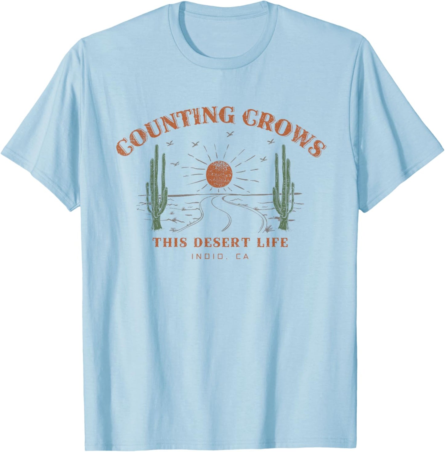 Counting Crows - This Desert Life T-Shirt - T-Shirt | Light Blue