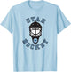 Utah Hockey Club Hockey Mask Gray Officially Licensed T-Shirt - T-Shirt | Light Blue