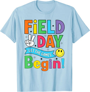 Let The Games Begin Field Day Fun Day Happy Field Day 2026 T-Shirt - T-Shirt | Light Blue