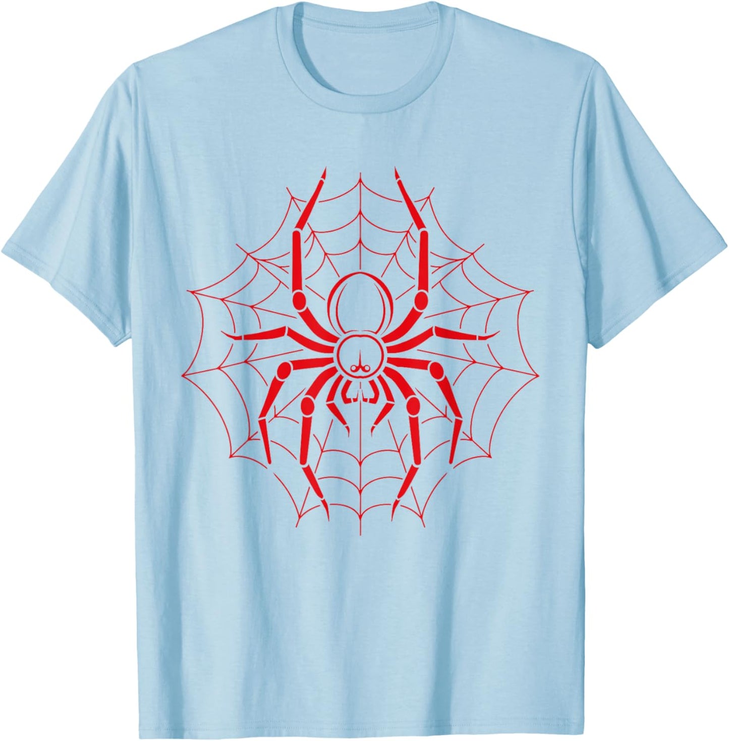 Big halloween Spiders insect minimalist simple Spider T-Shirt - T-Shirt | Light Blue