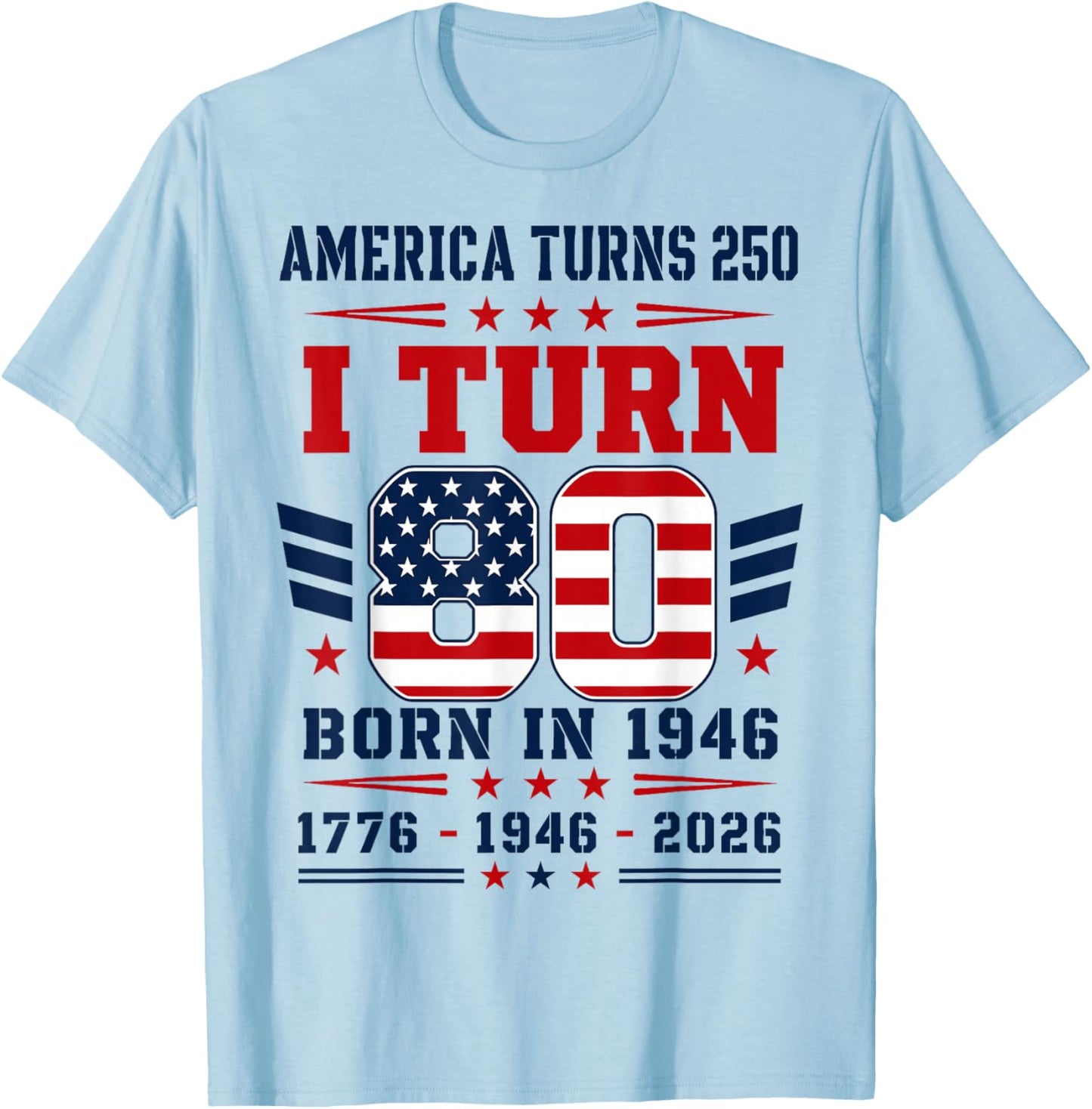 Patriotic Dad T-Shirt - T-Shirt | Light Blue