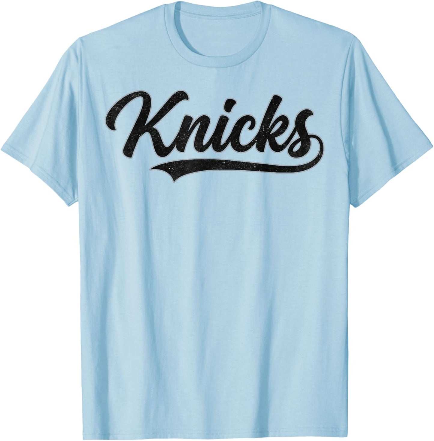 Knicks Vintage Name Men Women Boys Girls Kids Youth T-Shirt - T-Shirt | Light Blue
