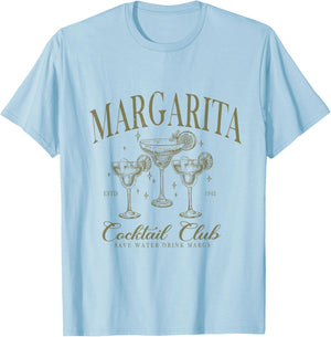 Margarita Cocktail Club T-Shirt - T-Shirt | Light Blue