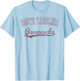 South Carolina Gamecocks Vintage Cursive Officially Licensed T-Shirt - T-Shirt | Light Blue