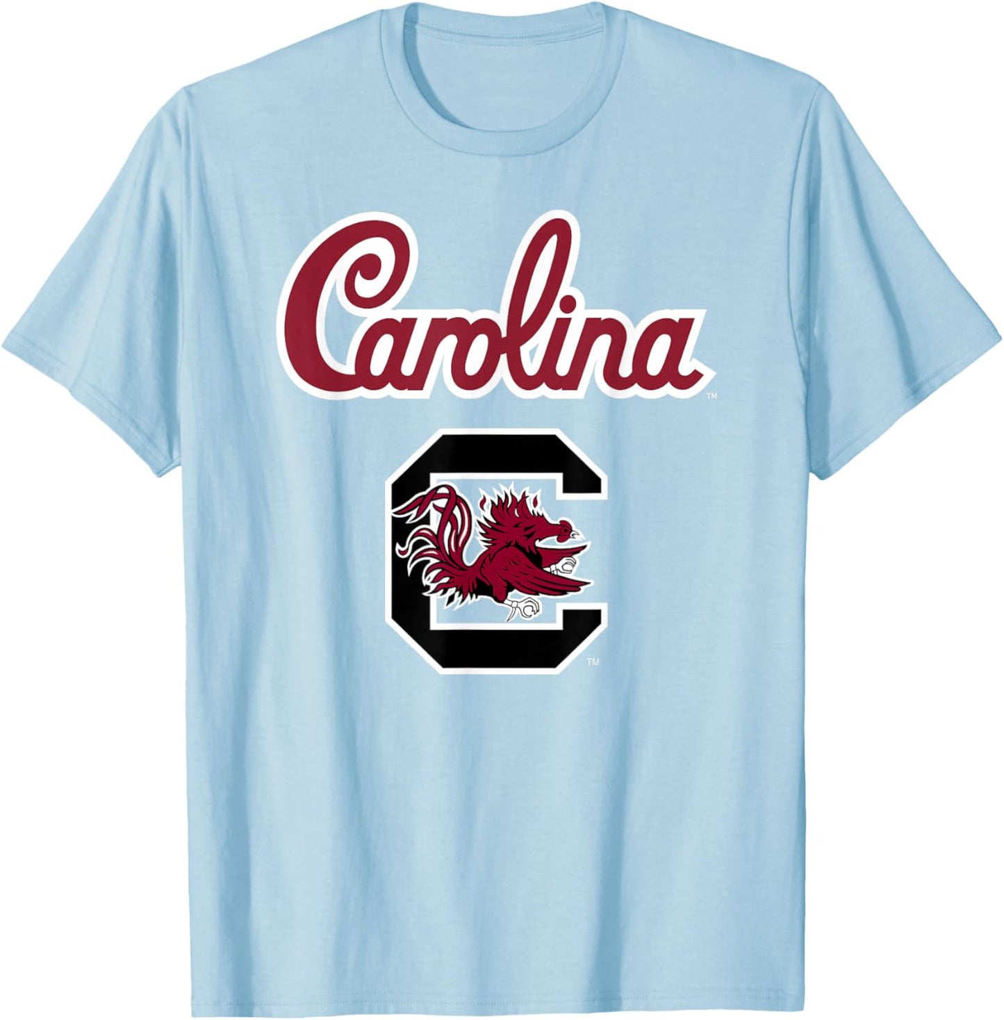 South Carolina Gamecocks Classic Gray Officially Licensed T-Shirt - T-Shirt | Light Blue