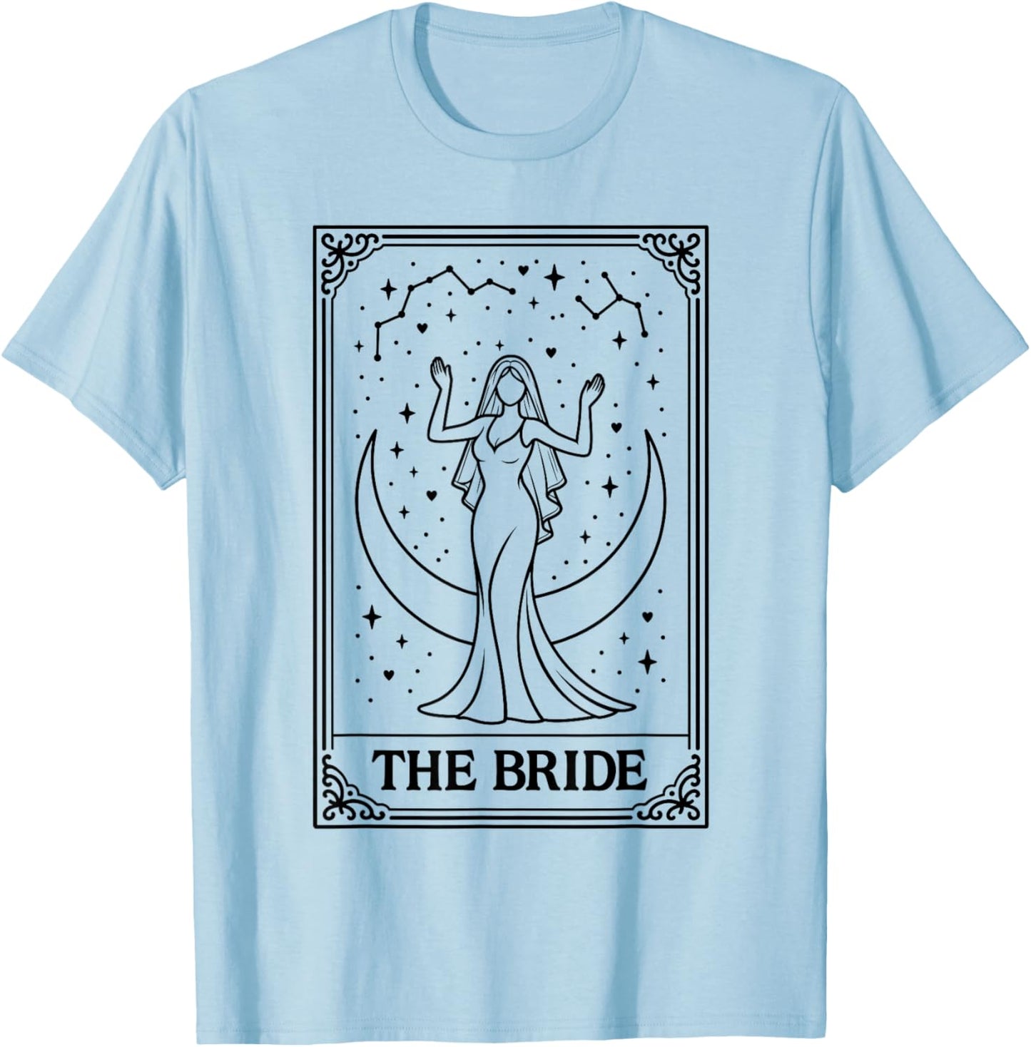 The Bride Coven Bach Crew Bridal Party Gothic Bachelorette T-Shirt - T-Shirt | Light Blue
