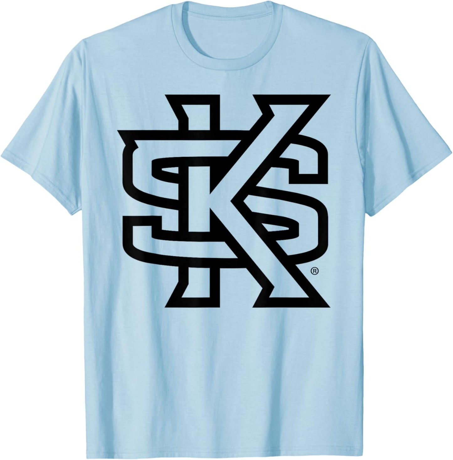 Kennesaw State Owls Two Tone White Officially Licensed T-Shirt - T-Shirt | Light Blue