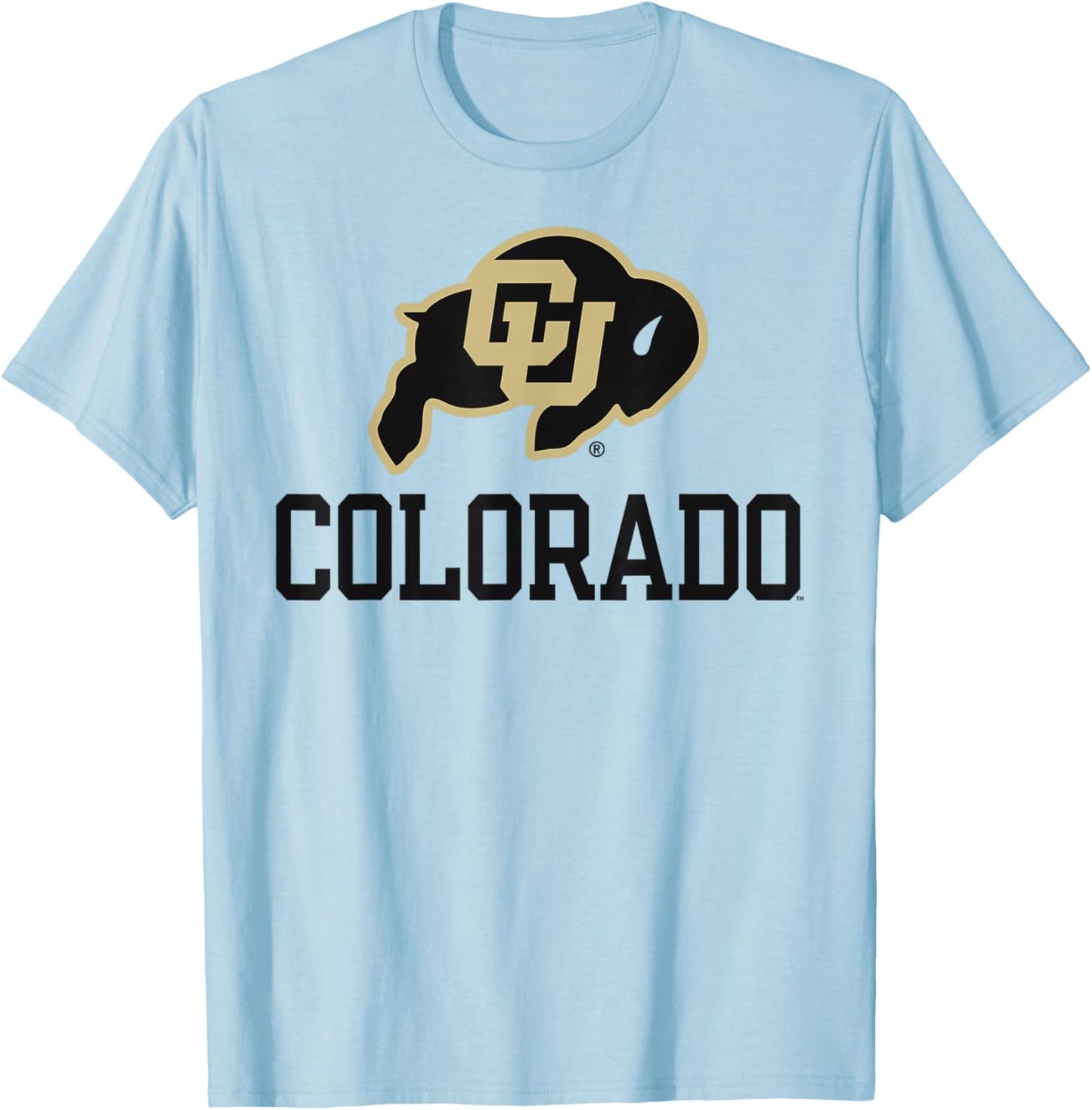 Colorado Buffaloes Sportsmanship White Officially Licensed T-Shirt - T-Shirt | Light Blue