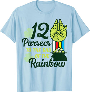 Star Wars St. Patrick's Day 12 Parsecs To The End Of Rainbow T-Shirt - T-Shirt | Light Blue