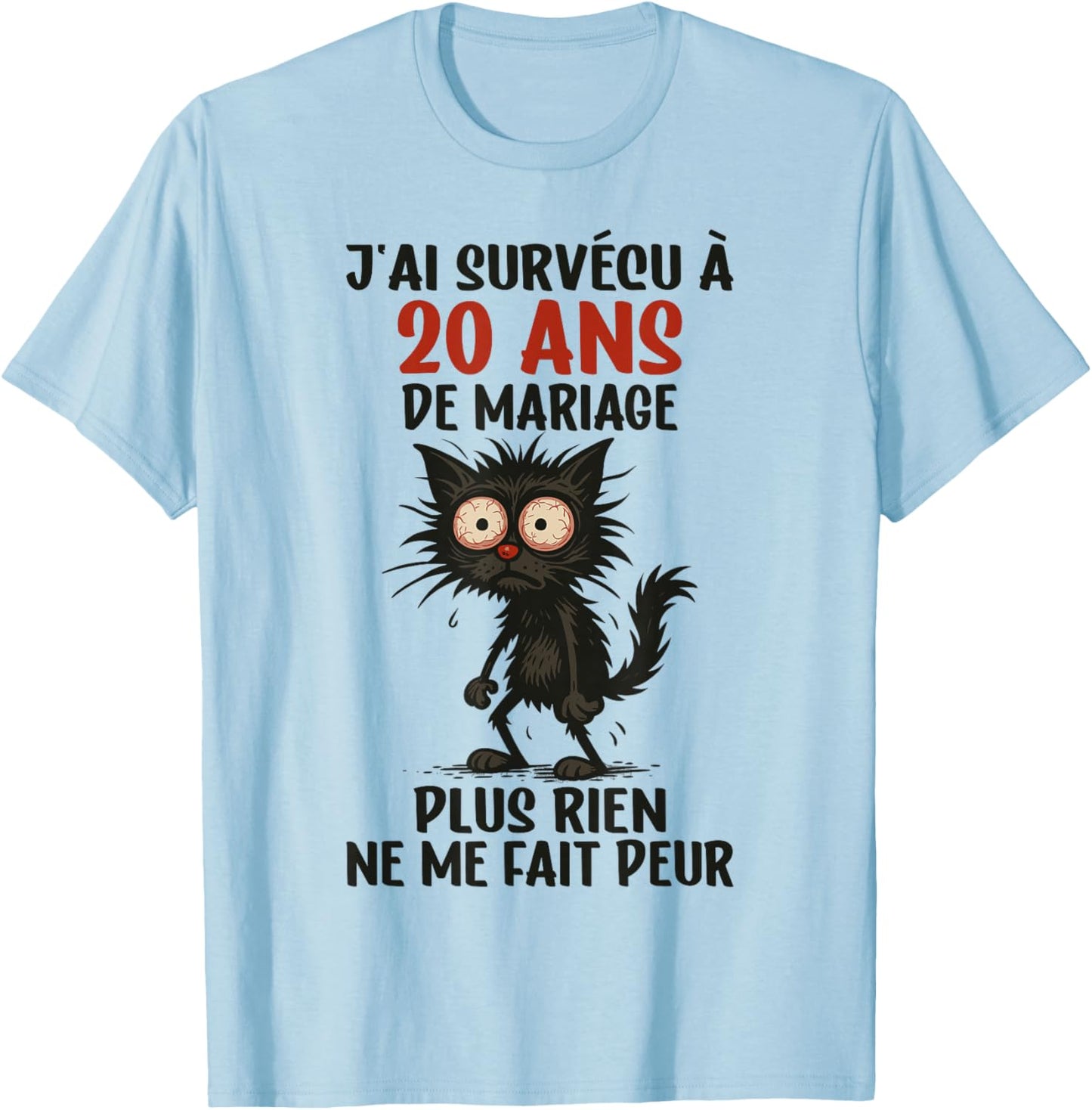 20 Ans Mariage - Anniversaire de Mariage 20 Ans T-Shirt - T-Shirt | Light Blue