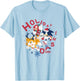 Sonic The Hedgehog Christmas Holiday Dash Vintage Shot T-Shirt - T-Shirt | Light Blue