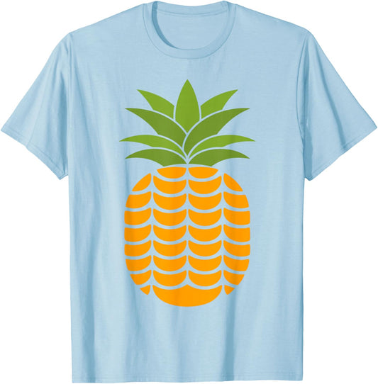 Pineapple Shirt Adult Children Men Women Pineapple Costume T-Shirt - T-Shirt | Light Blue