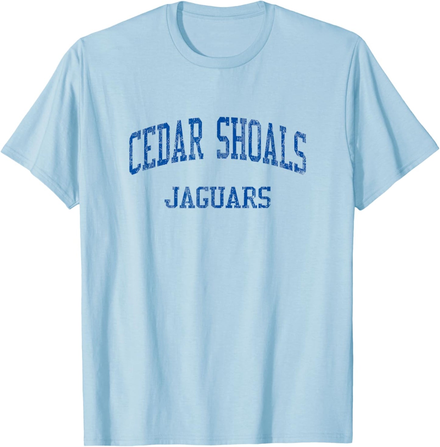 Cedar Shoals High School HS Athens GA Vintage Sports T-Shirt - T-Shirt | Light Blue