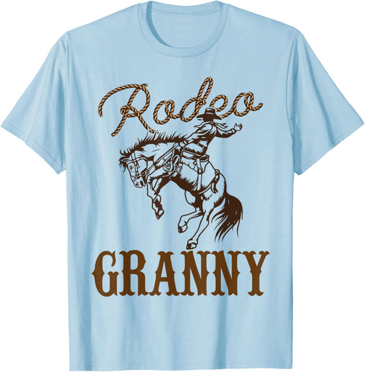 Granny Birthday Cowboy Cowgirl Western Rodeo Grandma Party T-Shirt - T-Shirt | Light Blue