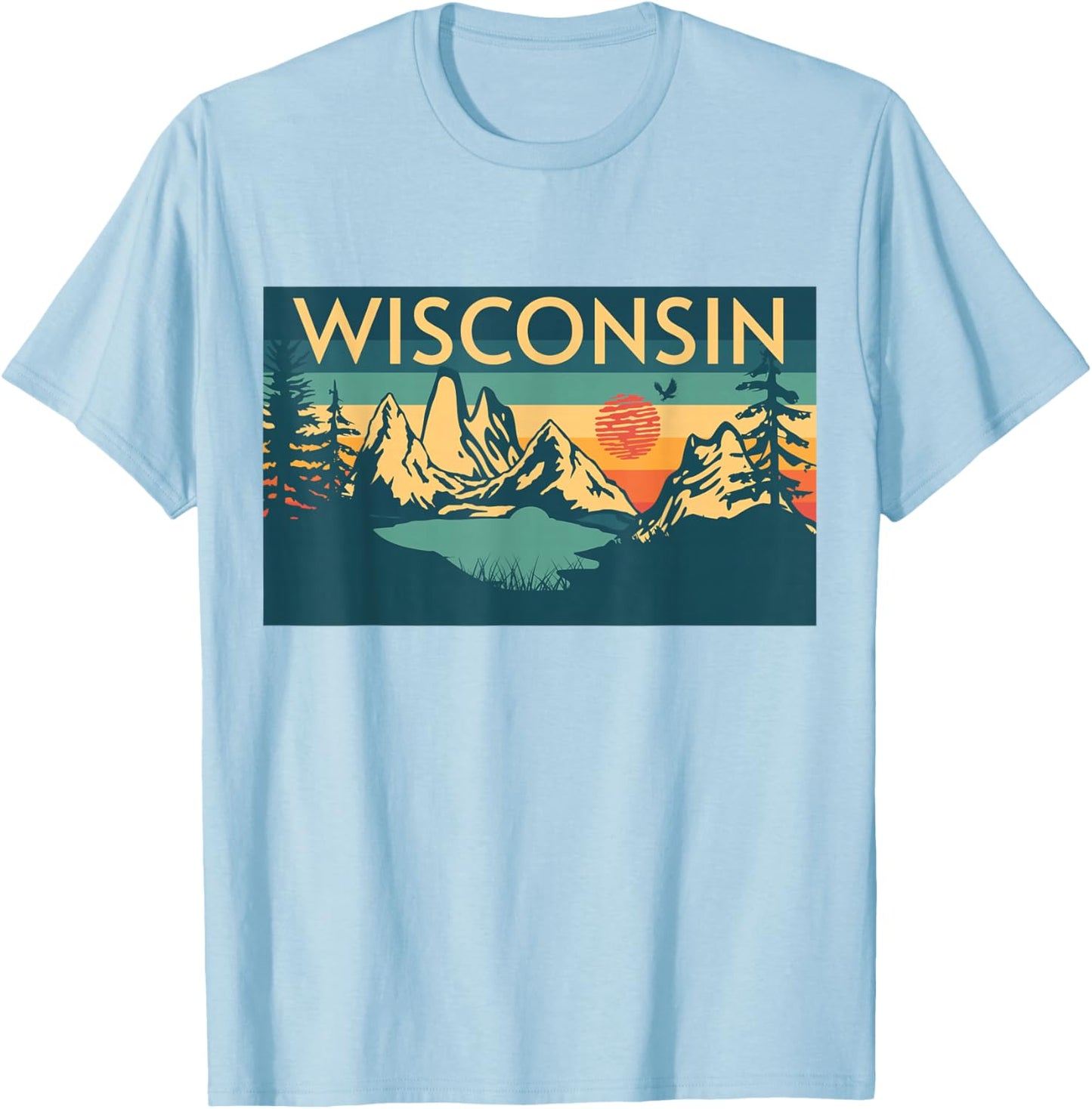 Wisconsin T-Shirt - T-Shirt | Light Blue