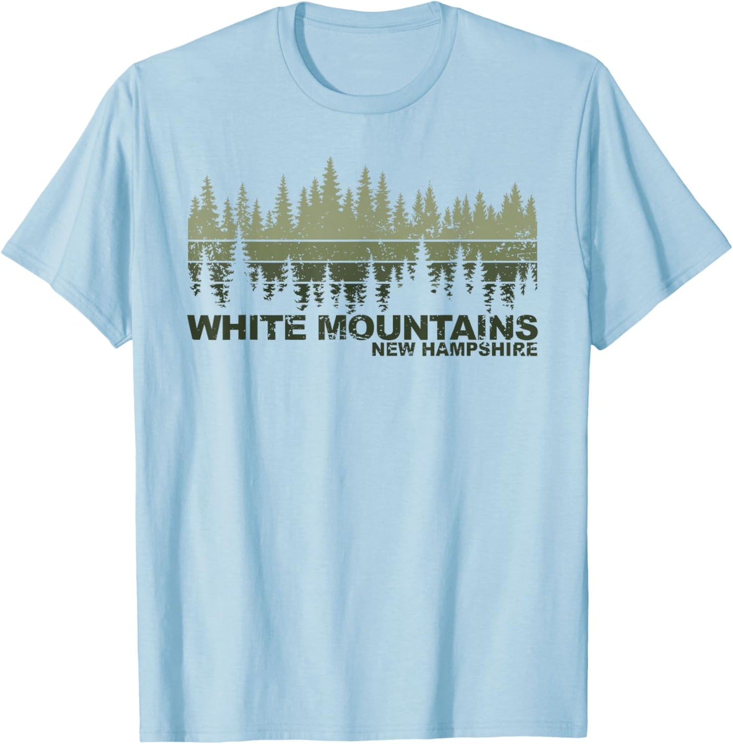White Mountains New Hampshire T-Shirt - T-Shirt | Light Blue
