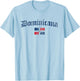 Retro Dominicana Dominican Republic Flag Women Girls T-Shirt - T-Shirt | Light Blue