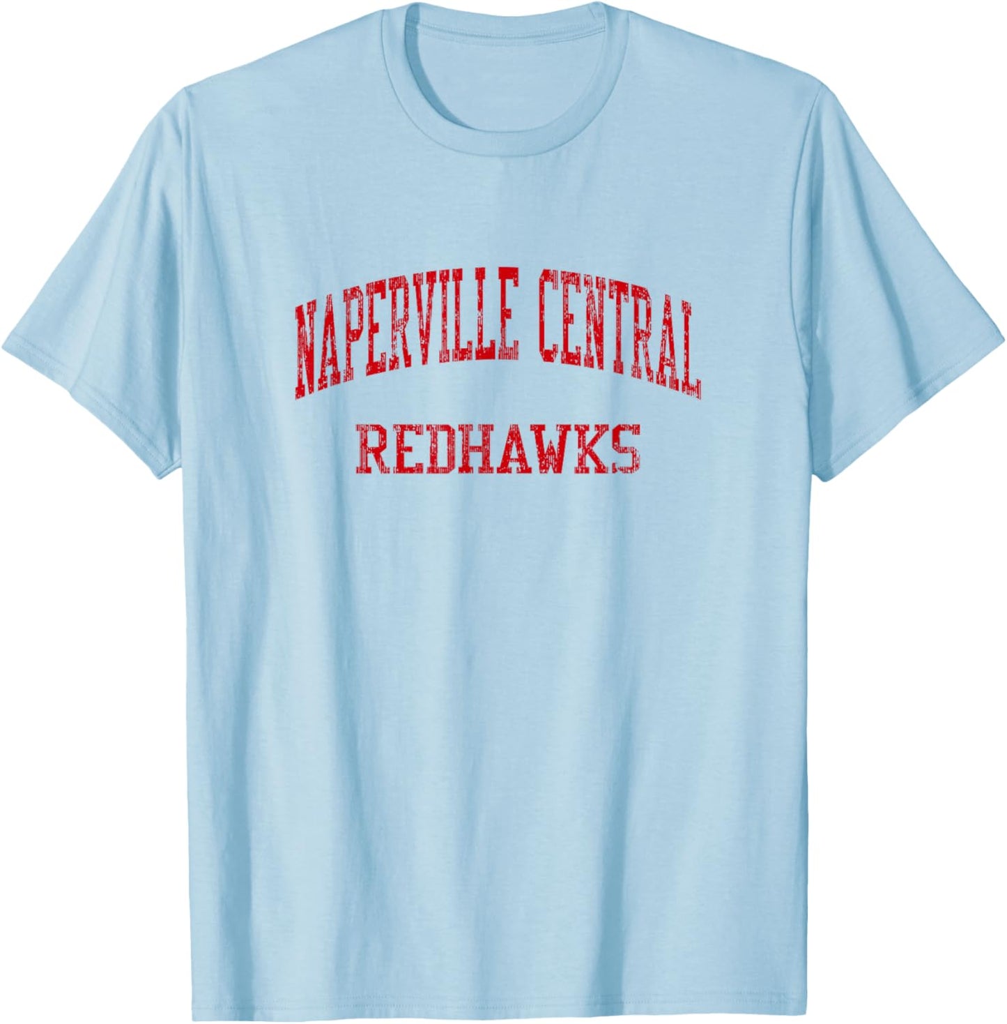 Naperville Central High School HS Naperville IL Vintage SPOR T-Shirt - T-Shirt | Light Blue