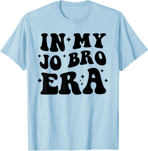 Groovy Retro In My Jo Bro Era Funny T-Shirt - T-Shirt | Light Blue