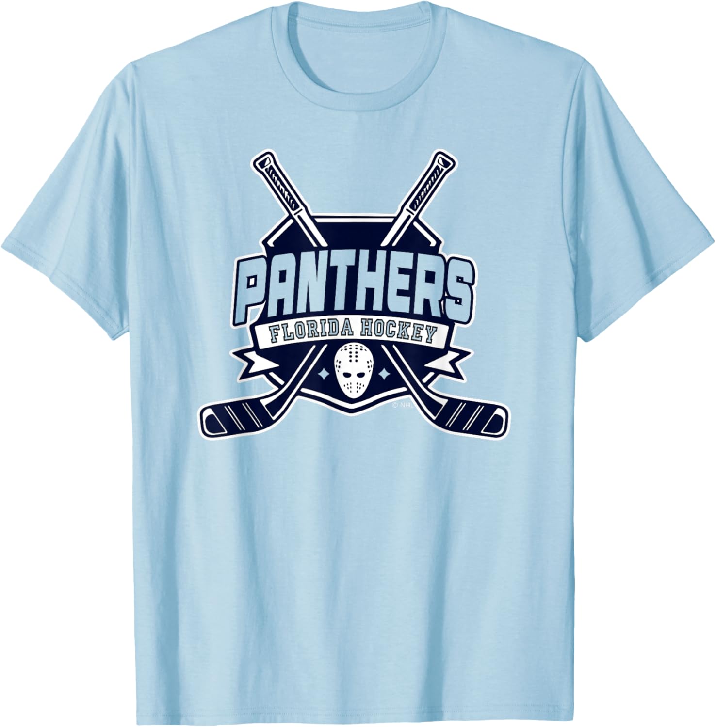Florida Panthers Hockey Sticks Red Officially Licensed T-Shirt - T-Shirt | Light Blue