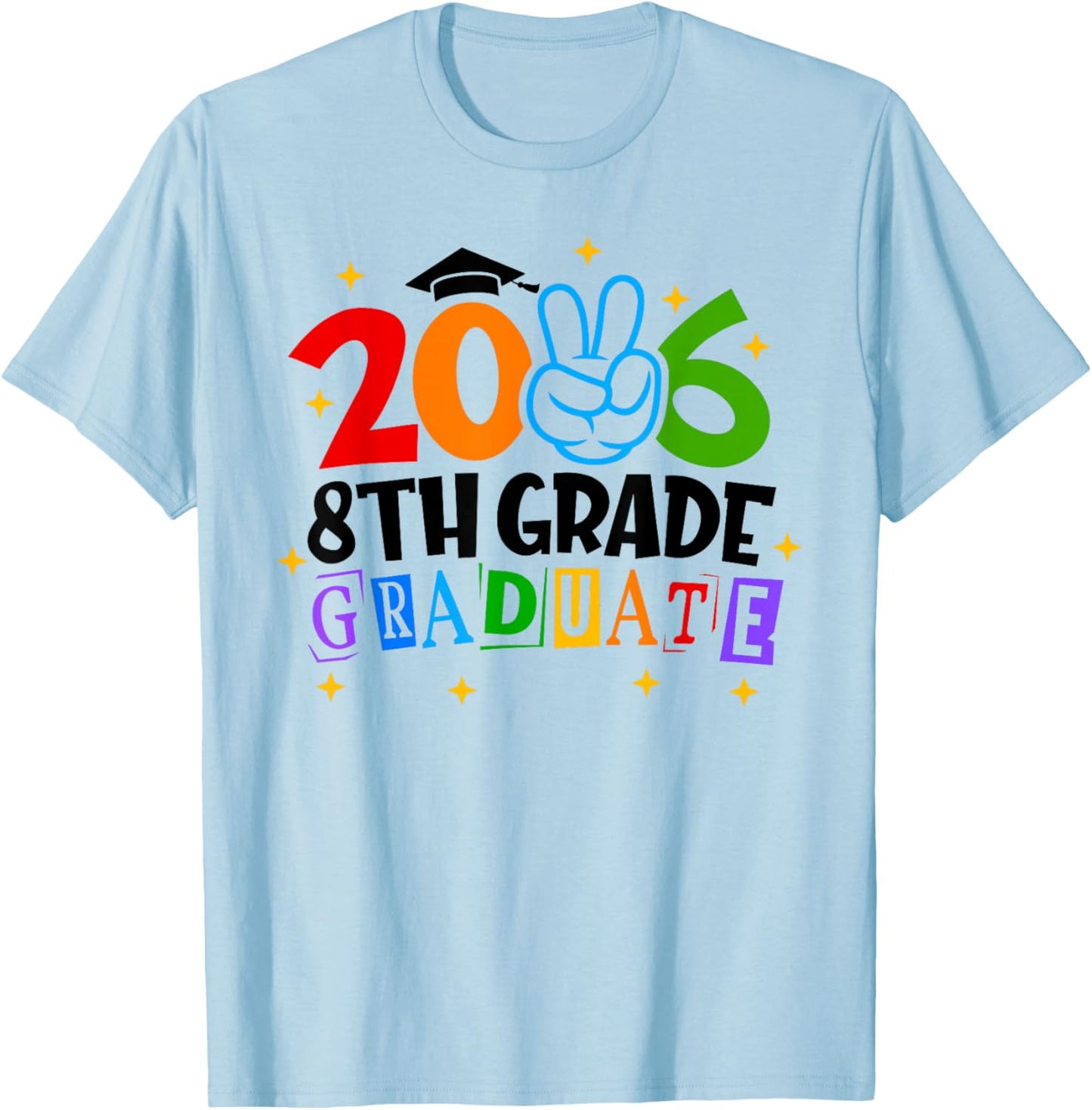 8th Eighth Grade Graduate 2026 Graduation Class of 2026 Kids T-Shirt - T-Shirt | Light Blue