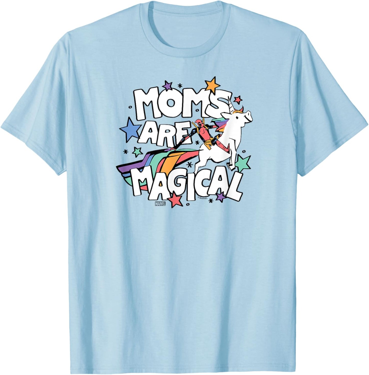 Deadpool - Moms Are Magical Mother's Day T-Shirt - T-Shirt | Light Blue