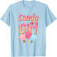Cute Candy Girl Shirt Rainbow Cotton Candy T-Shirt - T-Shirt | Light Blue