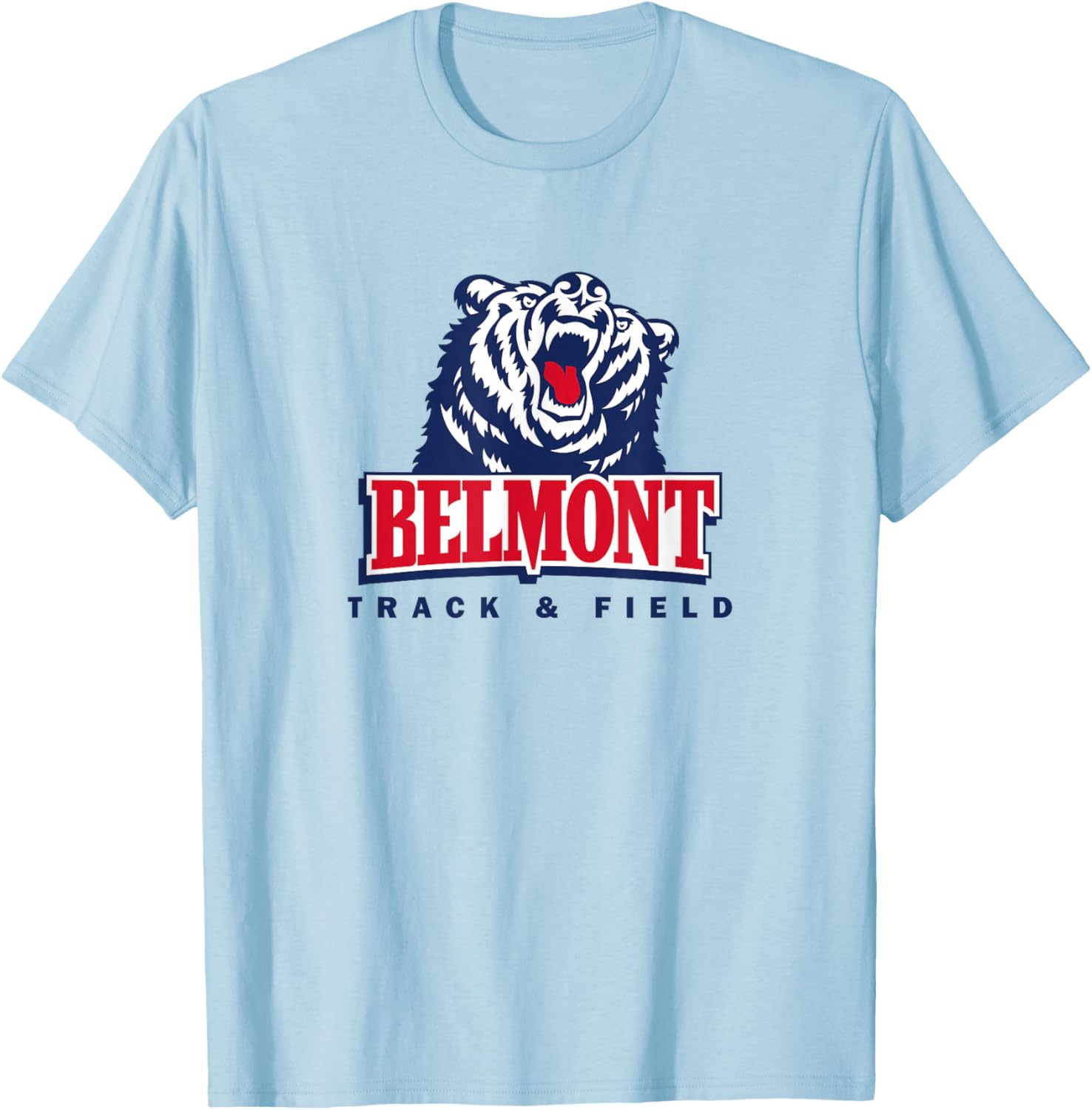 Belmont University Bruins Track & Field NCAA BU37 T-Shirt - T-Shirt | Light Blue