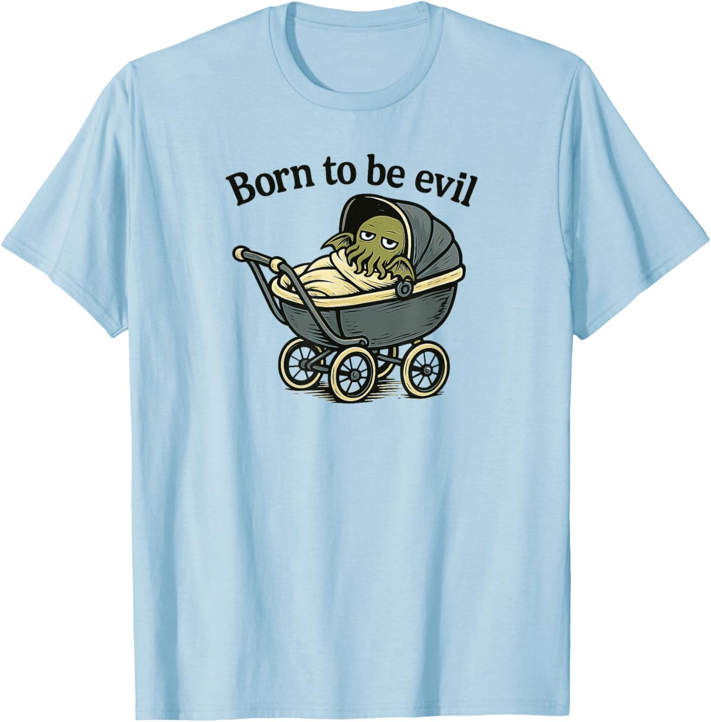 Born to be naughty and funny, baby lovecraftien Cthulhu Kids T-Shirt - T-Shirt | Light Blue