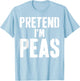 Lazy Easy Halloween Costume Pretend I'm Peas T-Shirt - T-Shirt | Light Blue