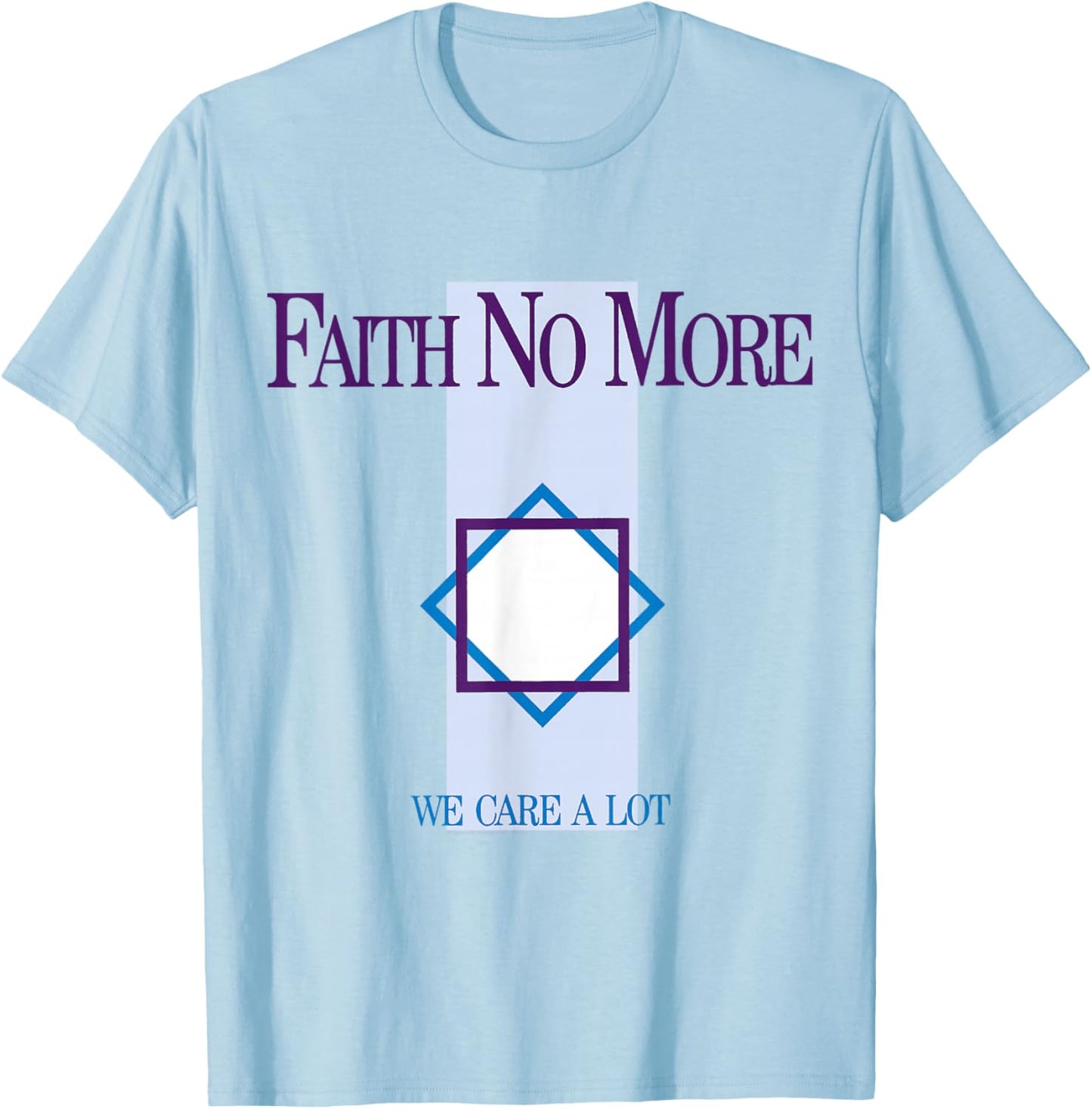 Offiziell Faith No More We Care a Lot Album Retro Band T-Shirt - T-Shirt | Light Blue