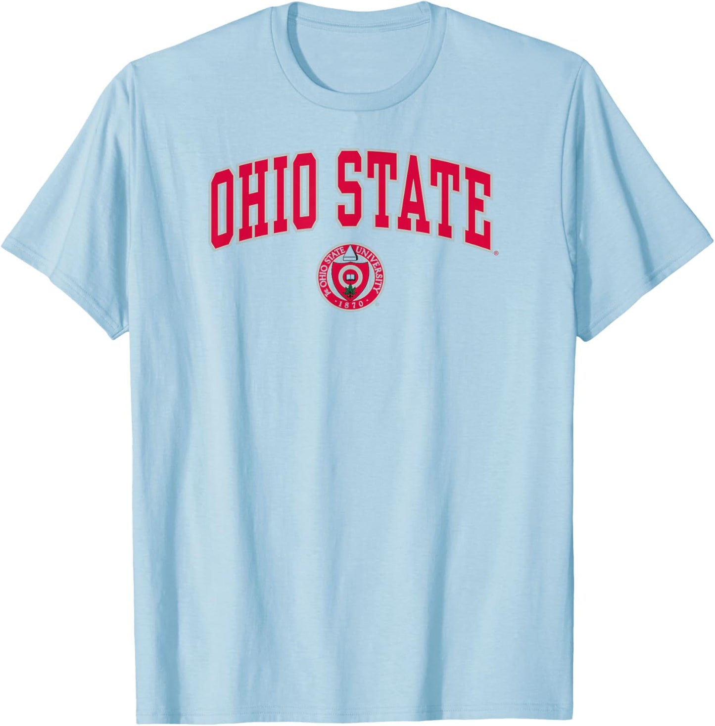 Ohio State Buckeyes Heritage Collection Arch Over White T-Shirt - T-Shirt | Light Blue