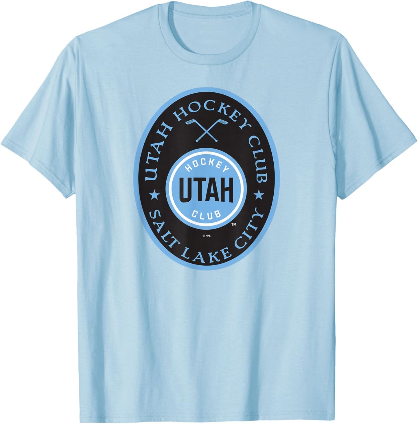 Utah Hockey Club Iconic Officially Licensed T-Shirt - T-Shirt | Light Blue