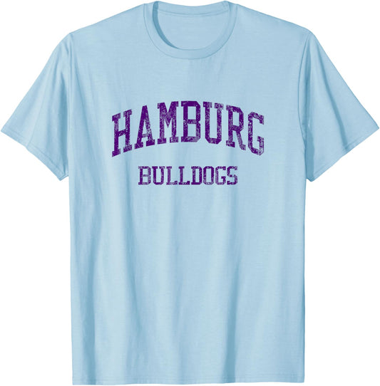 Hamburg High School HS Hamburg NY Vintage Sports T-Shirt - T-Shirt | Light Blue